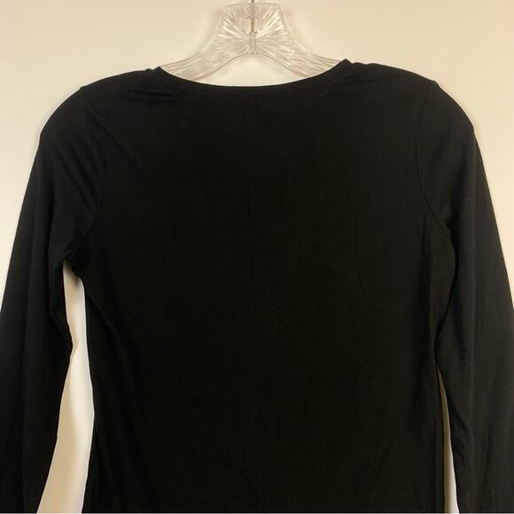 Cat & Jack Girls Believe Long Sleeve Black T-Shirt Size Large - Picture 9 of 11